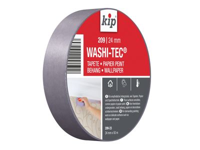 KIP KIP223499 209 Premium Low Tack WASHI-TEC Masking Tape 24mm x 50m