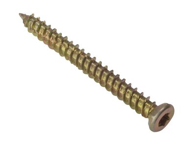 ForgeFix FORCFS62YN Concrete Frame Screw ZYP 7.5 x 62mm Box 100