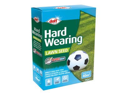 DOFF DOFFLBA00DOF Hard Wearing Lawn Seed 1kg