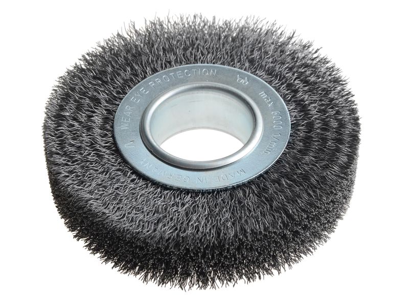 Lessmann LES334163 Wheel Brush D125mm x W29-31 x 40 Bore Steel Wire 0.30 + Adaptors Set 2