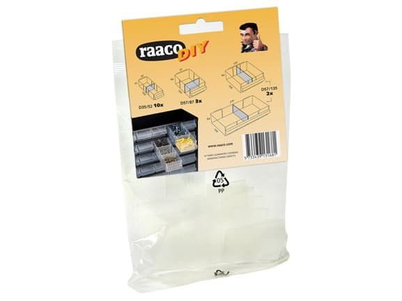 Raaco RAA131681 Mixed Bag Of Cabinet Drawer Dividers