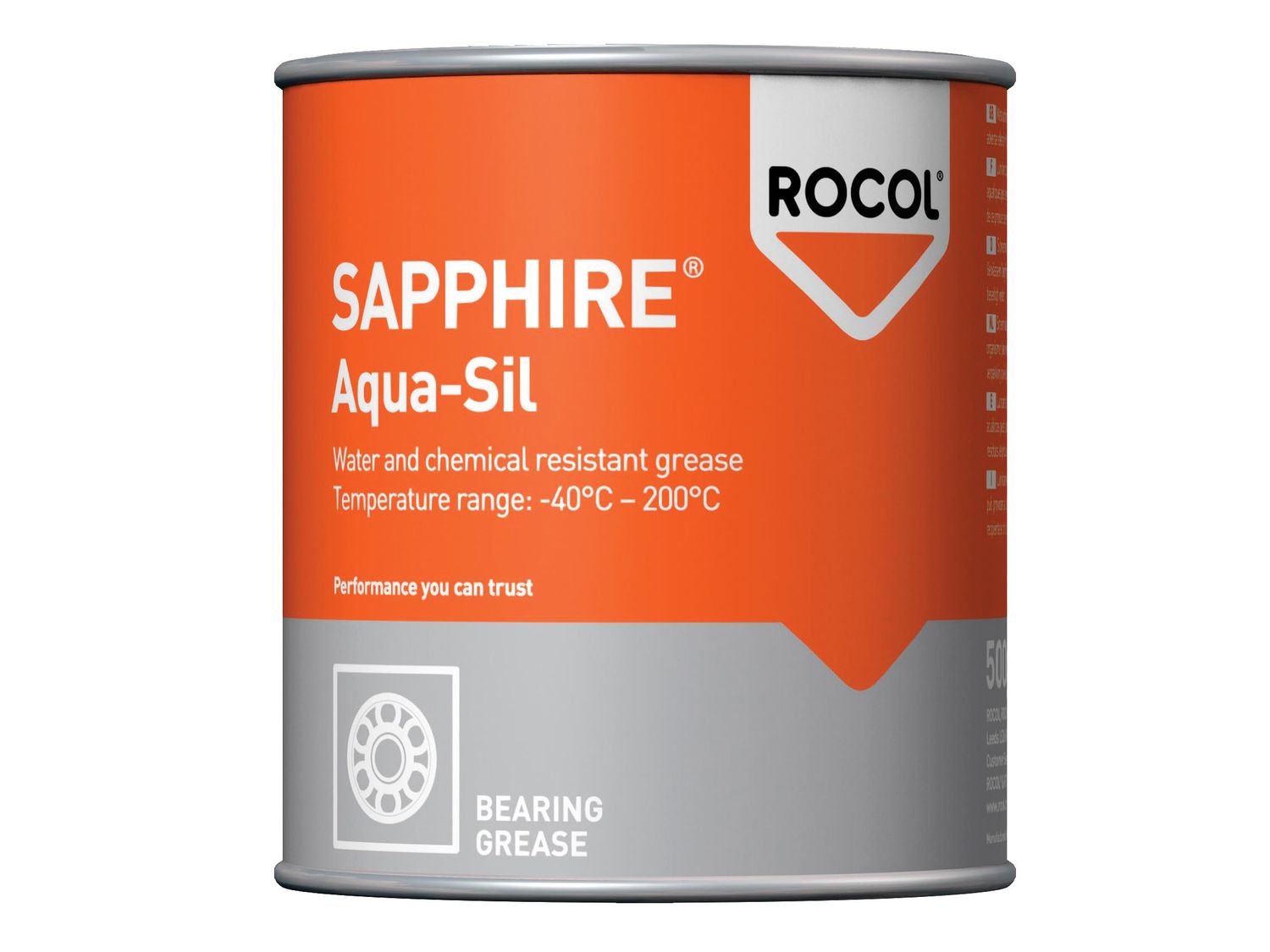 ROCOL ROC12253 SAPPHIRE Aqua-Sil Bearing Grease Tin 500g