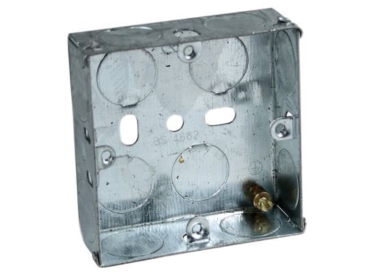 Axiom Electrical AXIMB135 Metal Socket Box 35mm (Pack 10)