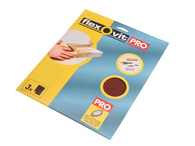 Flexovit FLV26594 Aluminium Oxide Sanding Sheets 230 x 280mm Assorted (25)