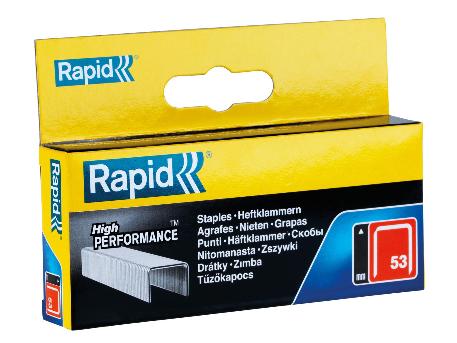 Rapid RPD5310B2500 53/10B 10mm Galvanised Staples (Box 2500)