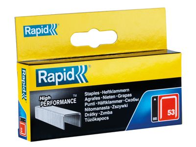 Rapid RPD5310B2500 53/10B 10mm Galvanised Staples (Box 2500)