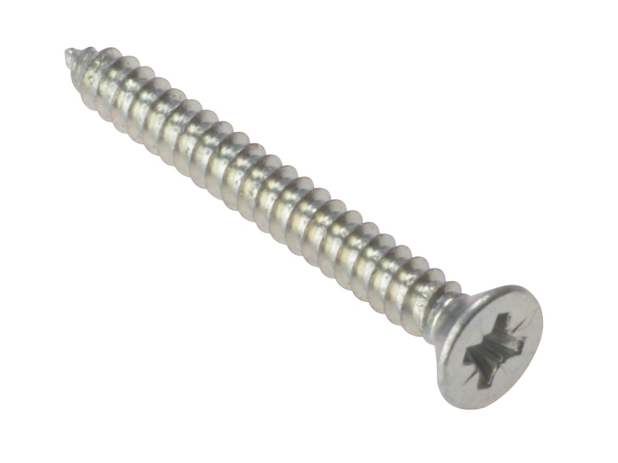 ForgeFix FORSTCK18Z Self-Tapping Screw Pozi Compatible CSK ZP 1in x 8 Box 200