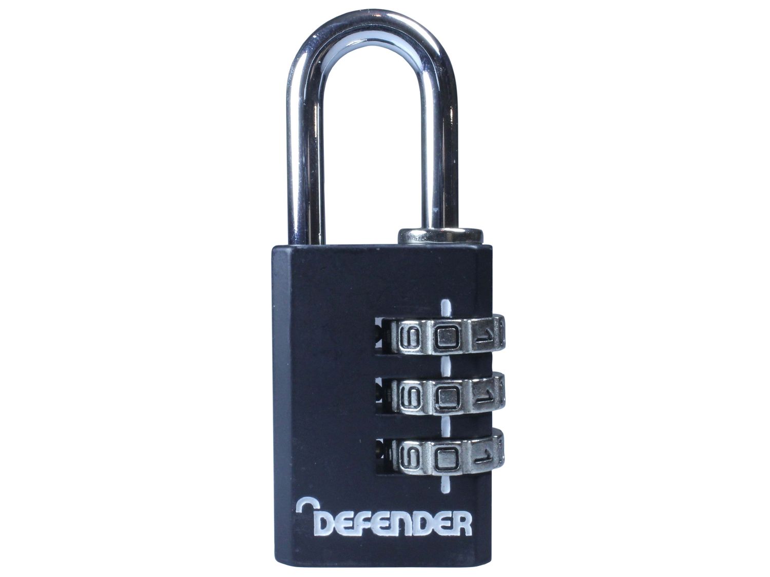 DEFENDER DEFCOMBI30 Black Die-Cast Combination Padlock 30mm