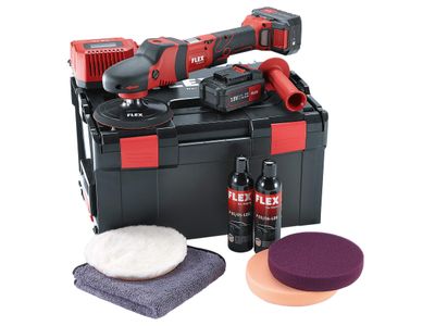 Flex Power Tools FLXPE150PSET Rotary Polisher 150mm 18V 2 x 5.0Ah Li-ion