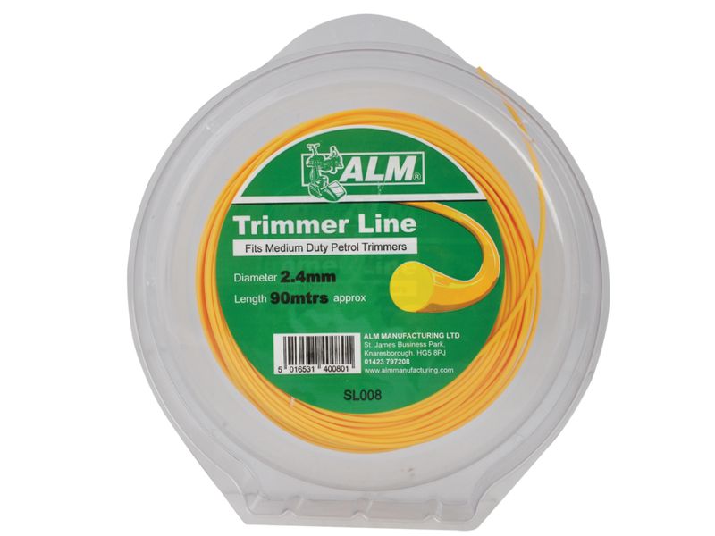 ALM Manufacturing ALMSL008 SL008 Medium-Duty Petrol Trimmer Line 2.4mm x 90m