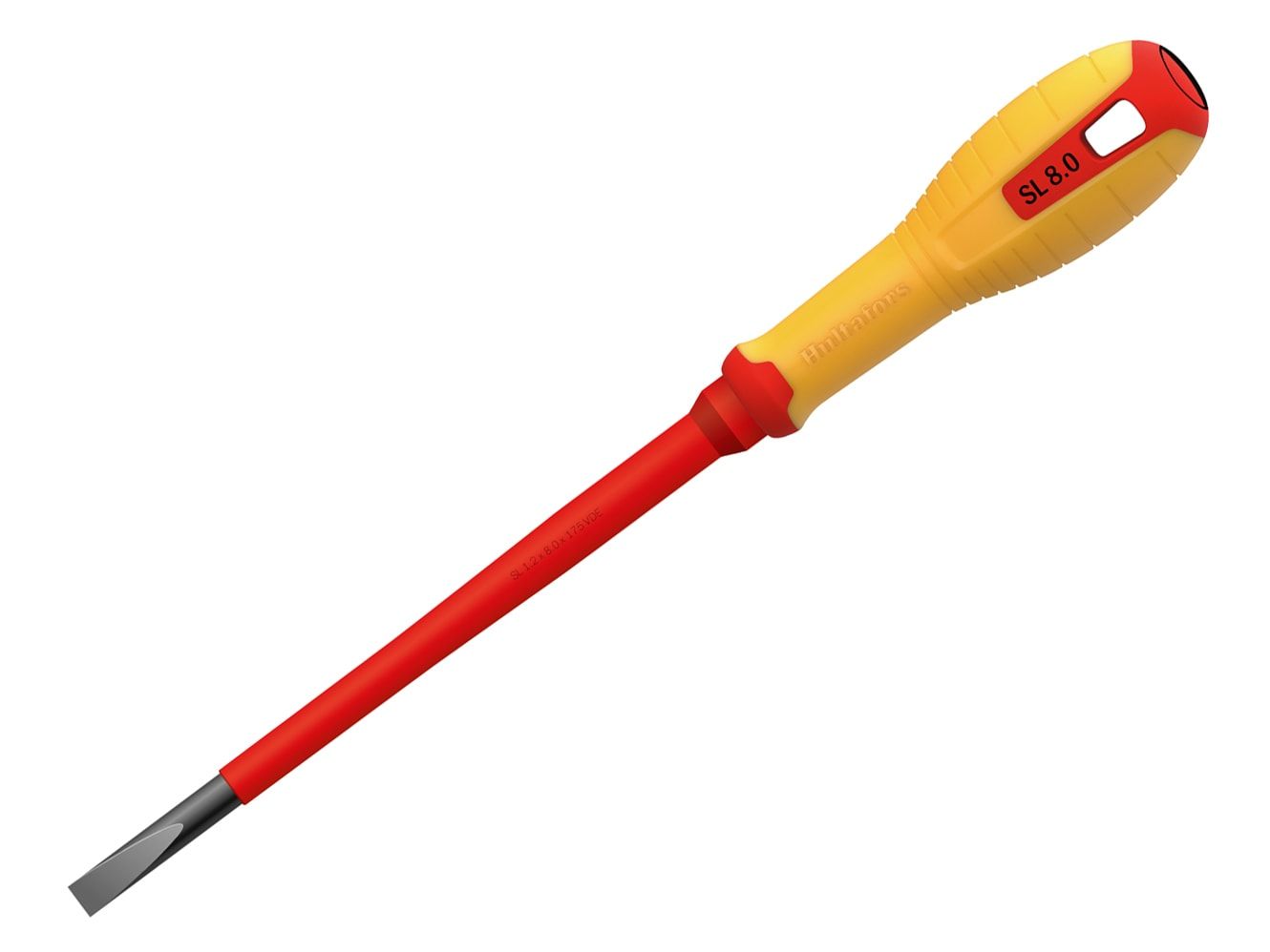 Hultafors HUL445145 VDE Slotted Screwdriver 8.0 x 175mm
