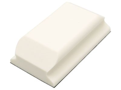 Flexipads World Class FLE93070 Hand Sanding Block Shaped White PUR GRIP 70 x 125mm