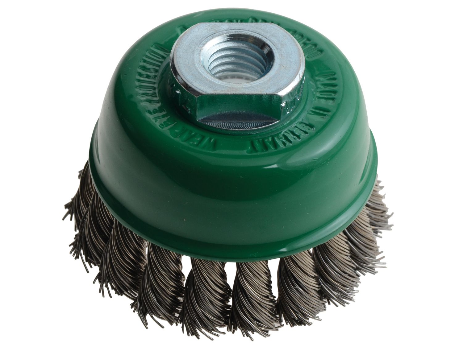 Lessmann LES482817 Knot Cup Brush 65mm M14x2.0, 0.50 Stainless Steel Wire