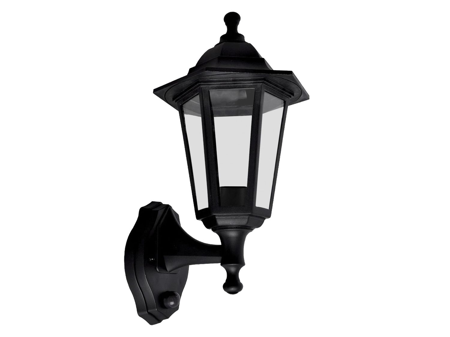 Meridian Lighting MDNLP60BPIR Six Panel Lantern with PIR 60W