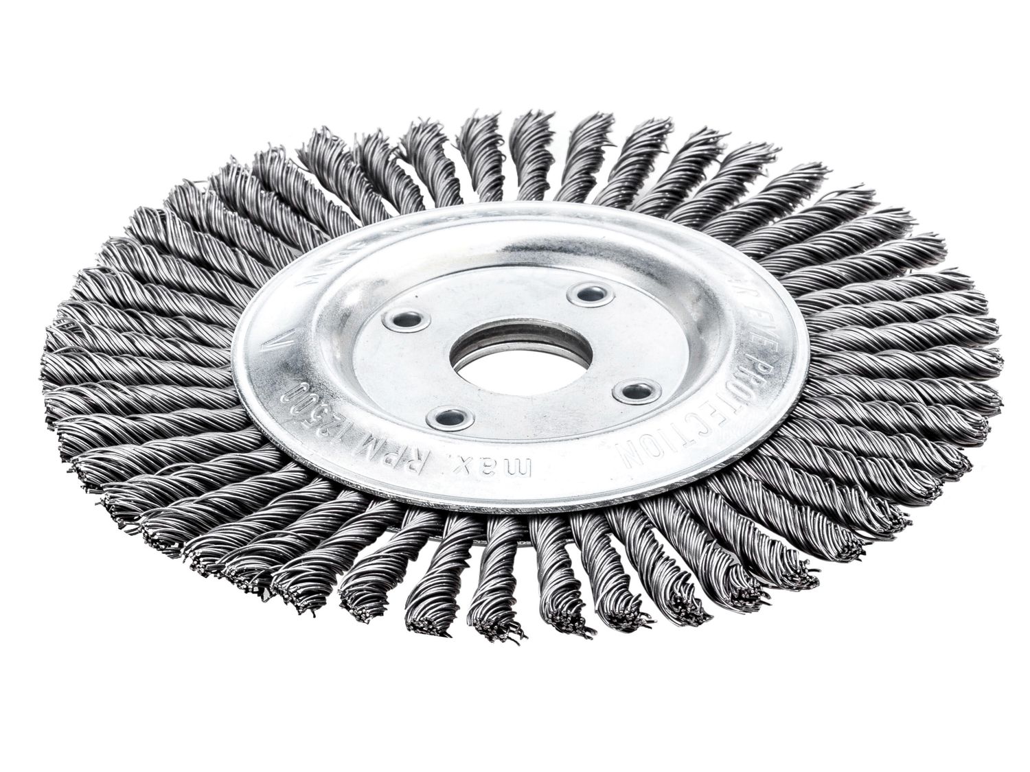 Lessmann LES47320140 Pipeline Brush 40 Knots 125 x 22.2mm Bore Steel Wire