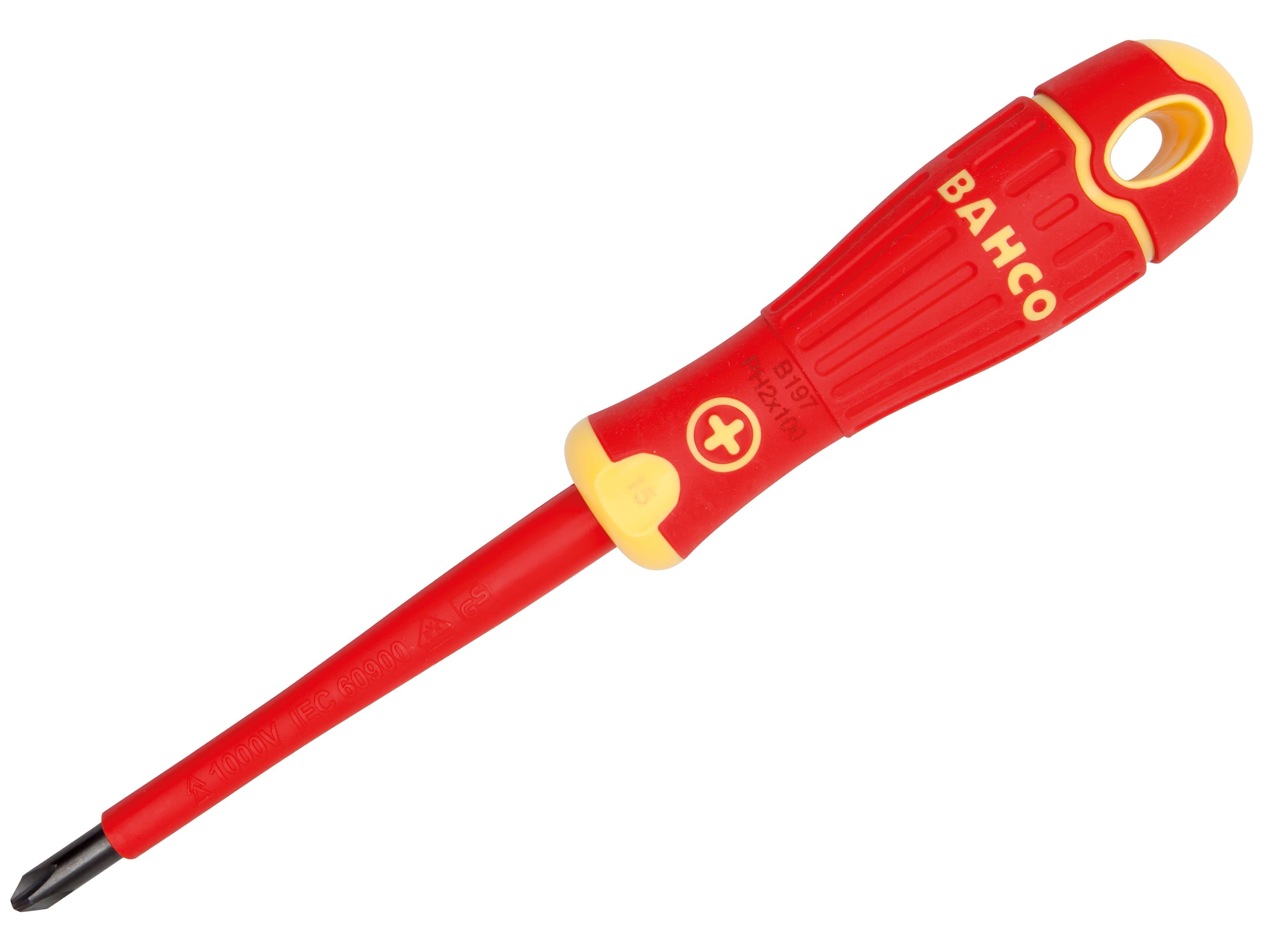 Bahco BAH197001080 BAHCOFIT Insulated Screwdriver Phillips Tip PH1 x 80mm img
