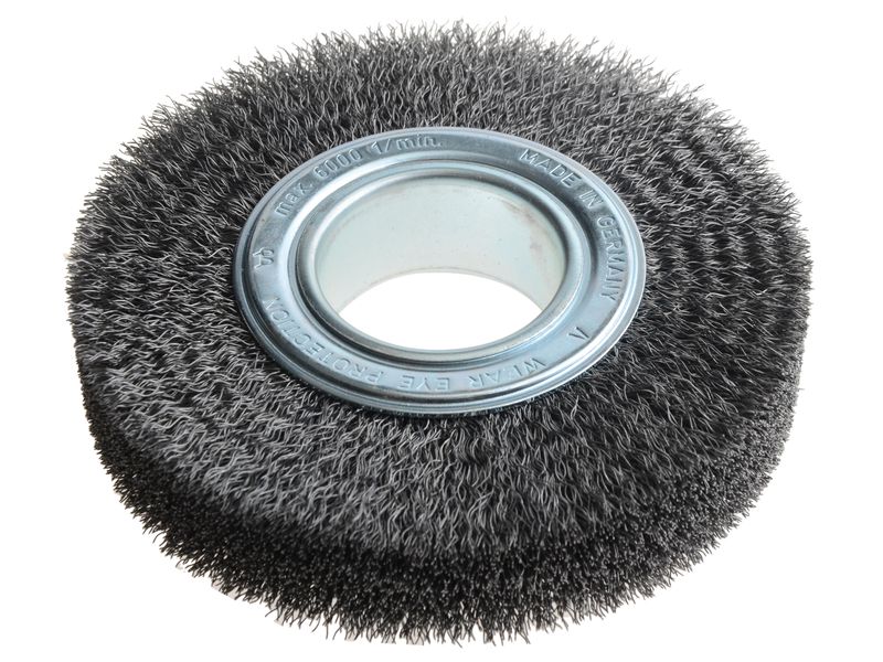 Lessmann LES345163 Wheel Brush D150mm x W30-32 x 50 Bore Steel Wire 0.30 + Adaptors Set 3