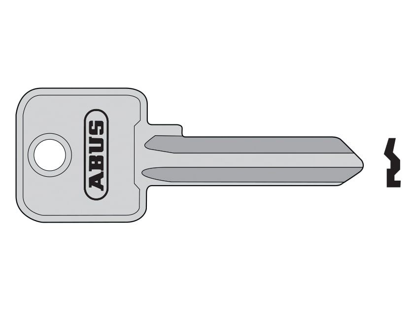 ABUS Mechanical ABUKB55298 90RK/50 Key Blank (6 Pin)