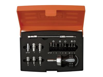 Bahco BAH808050S18 808050S-18 Stubby Ratchet Screwdriver Set, 18 Piece