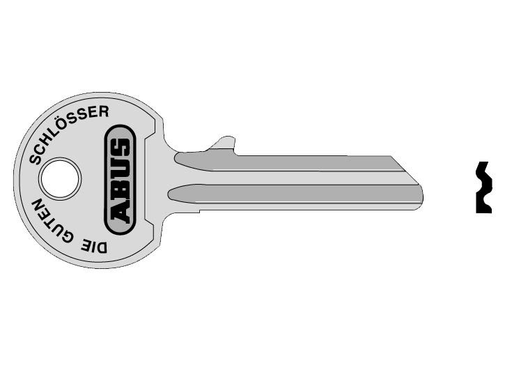 ABUS Mechanical ABUKB00835 36/55 55mm Right Hand Key Blank