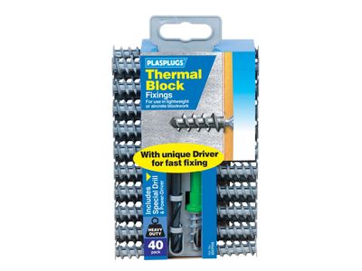 Plasplugs PLASSCP558 Thermal Block Fixings (40)