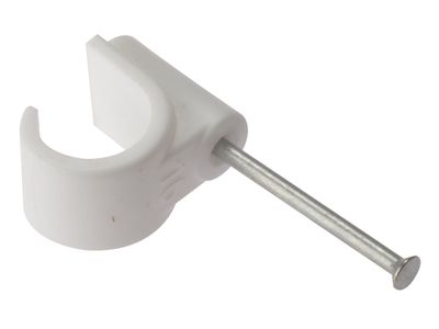 ForgeFix FORPCMN22 Pipe Clip with Masonry Nail 22mm Box 100