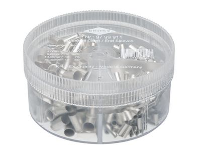 Knipex KPX9799911 Non-Insulated Wire Ferrules Assortment Box, 350 Piece