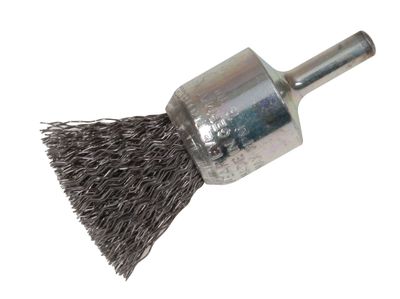 Lessmann LES453161 End Brush with Shank 23/22 x 25mm, 0.30 Steel Wire