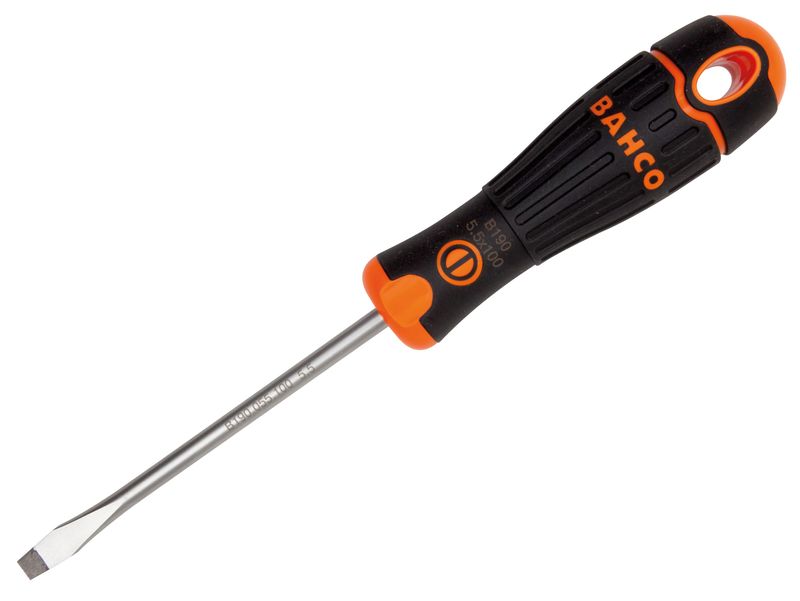 Bahco BAH190120250 BAHCOFIT Screwdriver Flared Slotted Tip 12.0 x 250mm