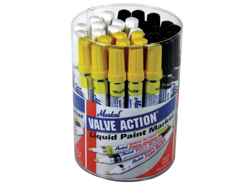 Markal MKL96080 Paint-Riter Valve Action Paint Marker (Tub 24)