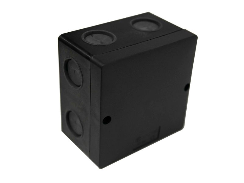 Dencon DCNJB100B IP66 Junction Box Black 100 x 100mm