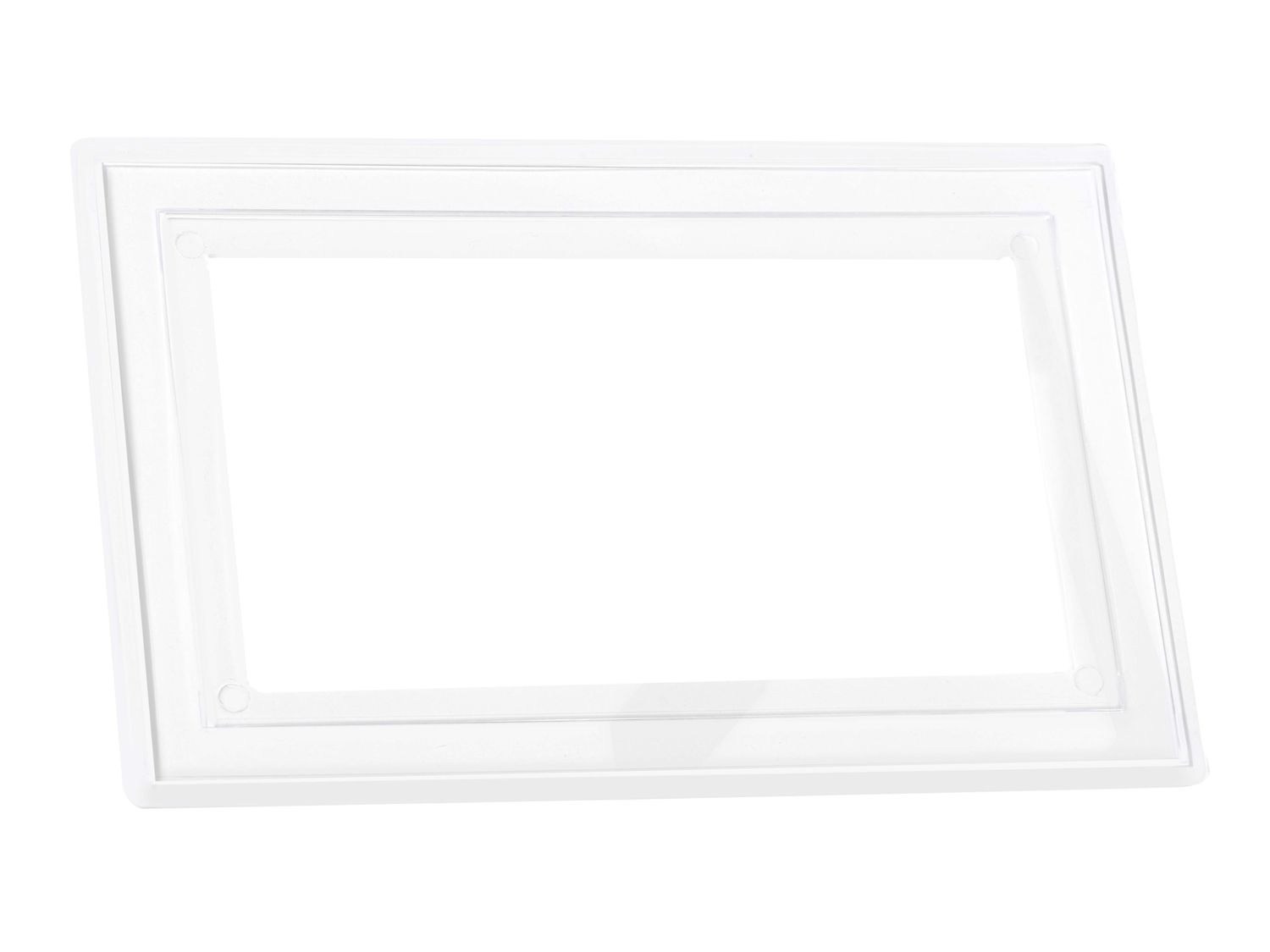 Dencon DCN88052NB Clear Finger Plate 2-Gang