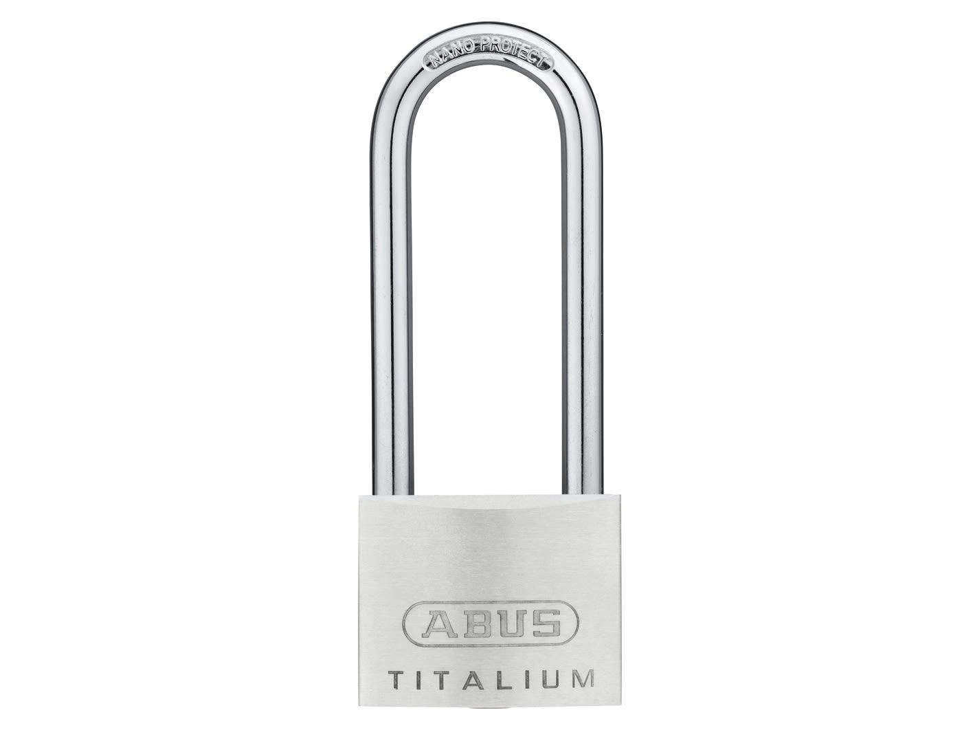 ABUS Mechanical ABU64TI5080 64TI/50mm TITALIUM™ Padlock 80mm Long Shackle