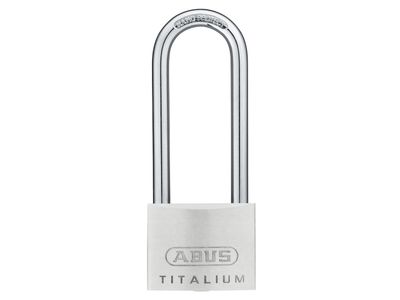 ABUS Mechanical ABU64TI5080 64TI/50mm TITALIUM™ Padlock 80mm Long Shackle