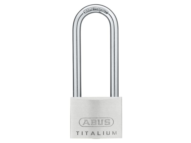 ABUS Mechanical ABU64TI5080 64TI/50mm TITALIUM™ Padlock 80mm Long Shackle