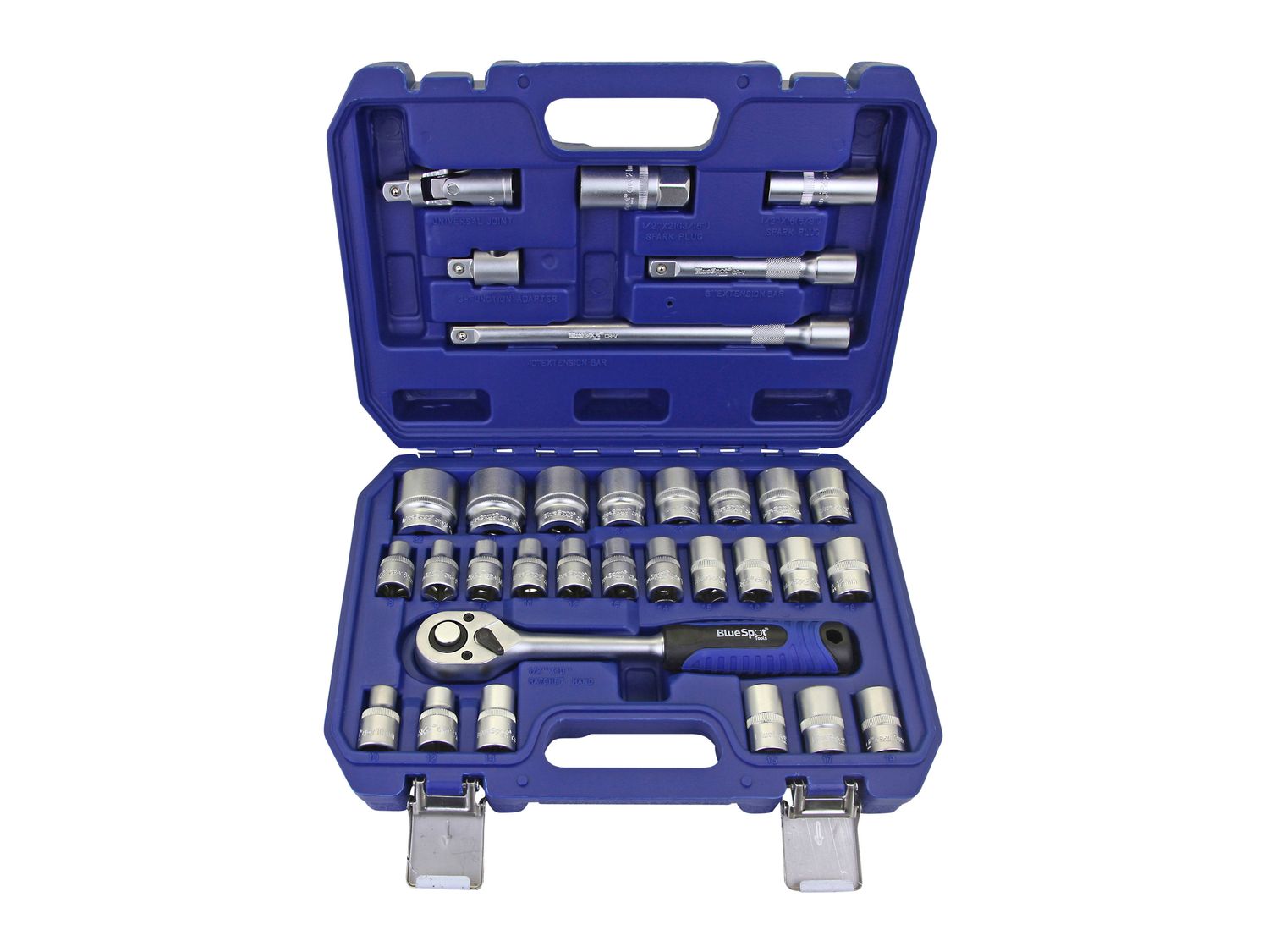 BlueSpot Tools B/S1577 1/2in Hex &amp; 12 Point Socket Set, 32 Piece