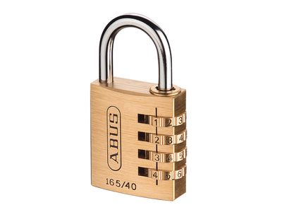 ABUS Mechanical ABU16540C 165/40 40mm Solid Brass Body Combination Padlock (4-Digit) Carded