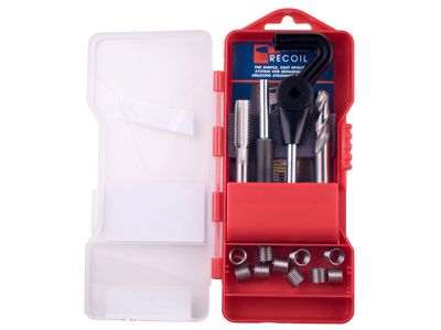 Recoil RCL381482 Metric Sparkplug Thread Repair Kit M14.0 - 1.25 (2) Pitch 10 Inserts