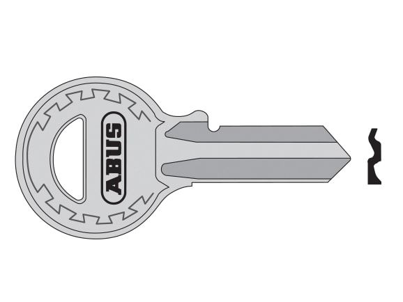 ABUS Mechanical ABUKB00681 84/40 40mm R Key Blank