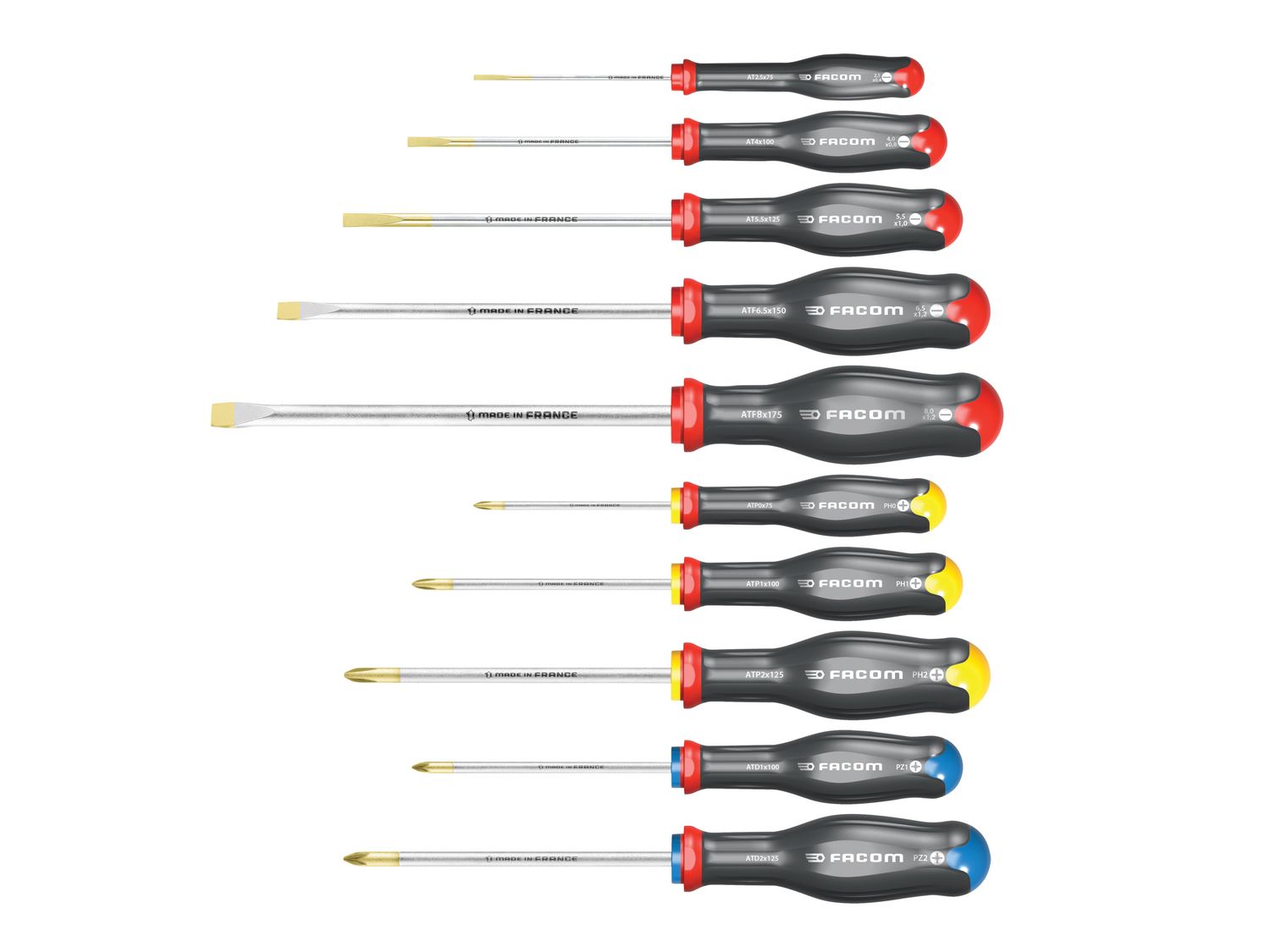 Facom FCMATWJ10PB Protwist® Screwdriver Set, 10 Piece