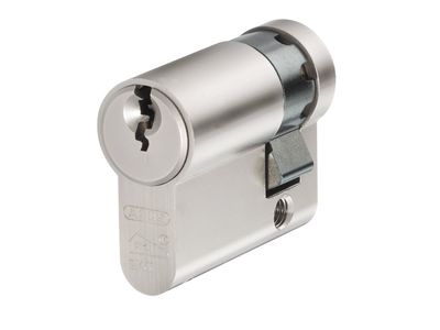 ABUS Mechanical ABUE60N1030C E60NP Euro Half Cylinder Nickel Pearl 10mm / 30mm Visi