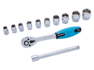 BlueSpot Tools B/S01502 3/8in Drive Socket Set of 12