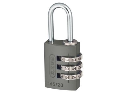 ABUS Mechanical ABU14520TIT 145/20 20mm Aluminium Combination Padlock Titanium 46576