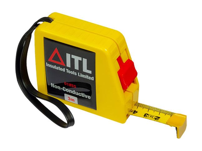 ITL Insulated ITL01855 Insulated Non Conductive Tape Measure 3m (Metric Only)