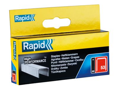 Rapid RPD5314B2500 53/14B 14mm Galvanised Staples (Box 2500)