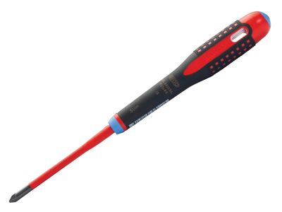 Bahco BAHBE8810SL ERGO™ Slim VDE Insulated Pozidriv Screwdriver PZ1 x 80mm