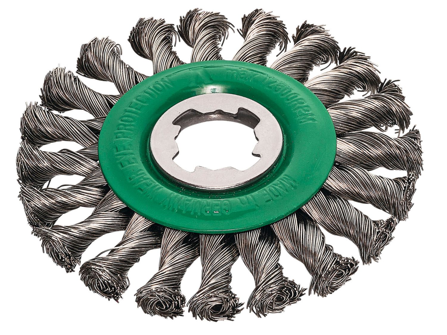 Lessmann LES47281X X-Lock Stainless Steel Knot Wheel Brush 115mm Non Spark