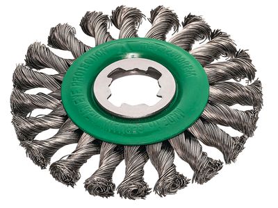 Lessmann LES47281X X-Lock Stainless Steel Knot Wheel Brush 115mm Non Spark