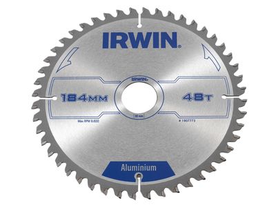 IRWIN IRW1907773 Professional Aluminium Circular Saw Blade 184 x 30mm x 48T TCG