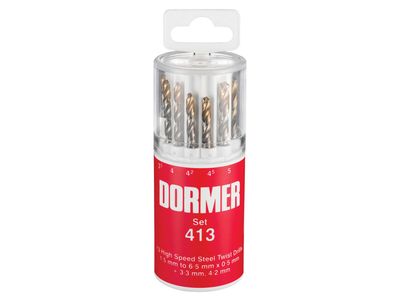 Dormer DORA094413 A094 No.413 HSS TiN Coated Drill Set of 13 1.5- 6.50mm x 0.5mm